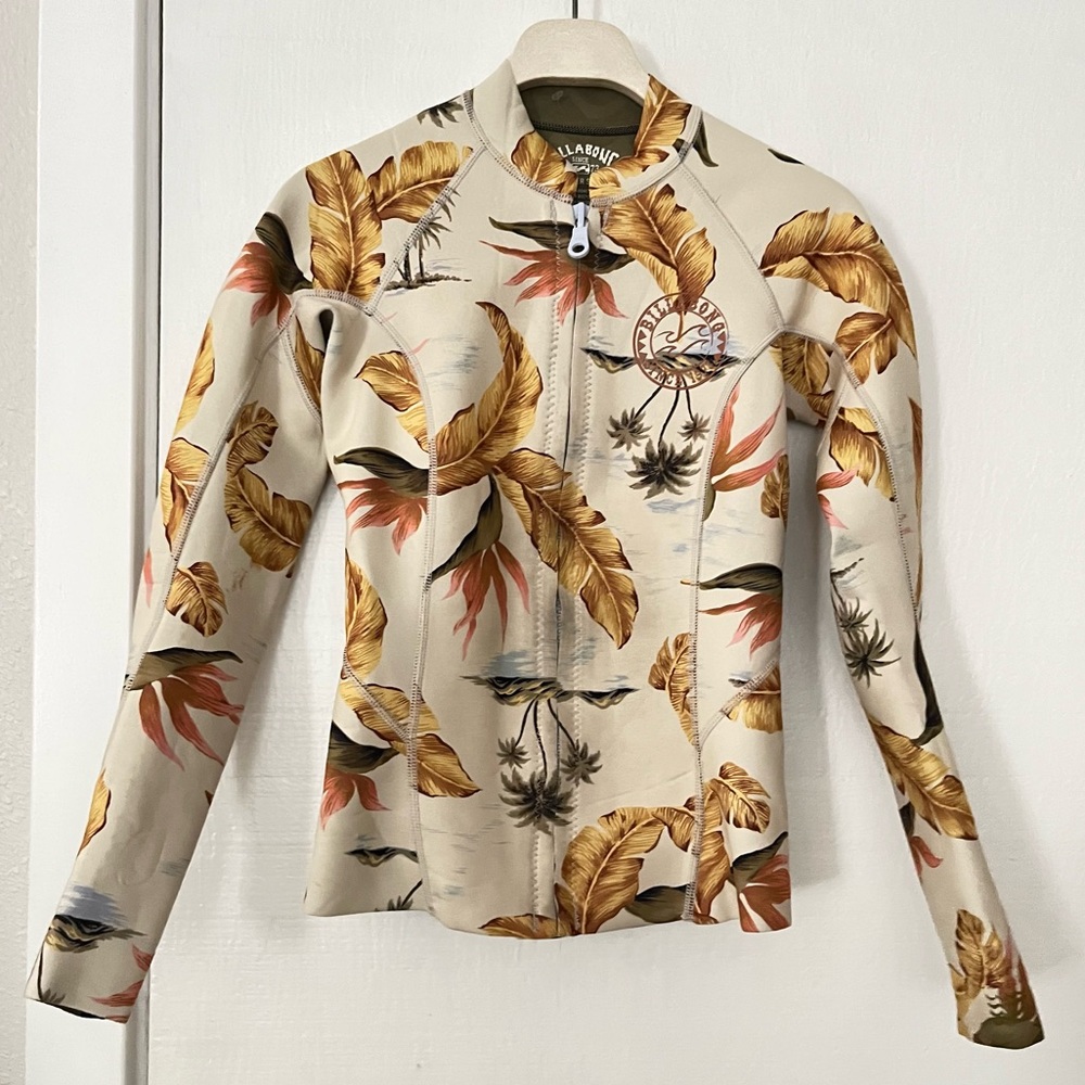 Billabong Tropical Surf Capsule "Peeky" 1mm Wetsuit Jacket Canvas Neo 2 - Picture 2 of 8